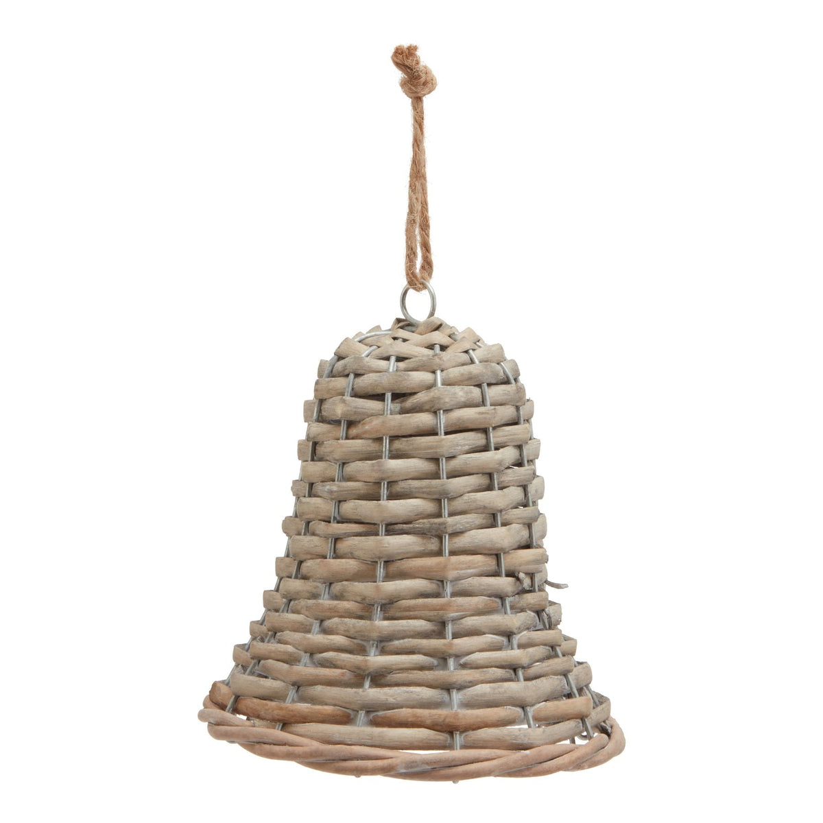 Medium Wicker Bell Decoration Christmas Hanging Decoration