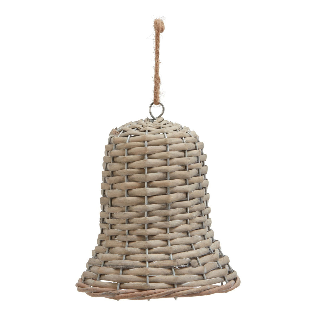 Large Wicker Bell Decoration Christmas Hanging Decoration