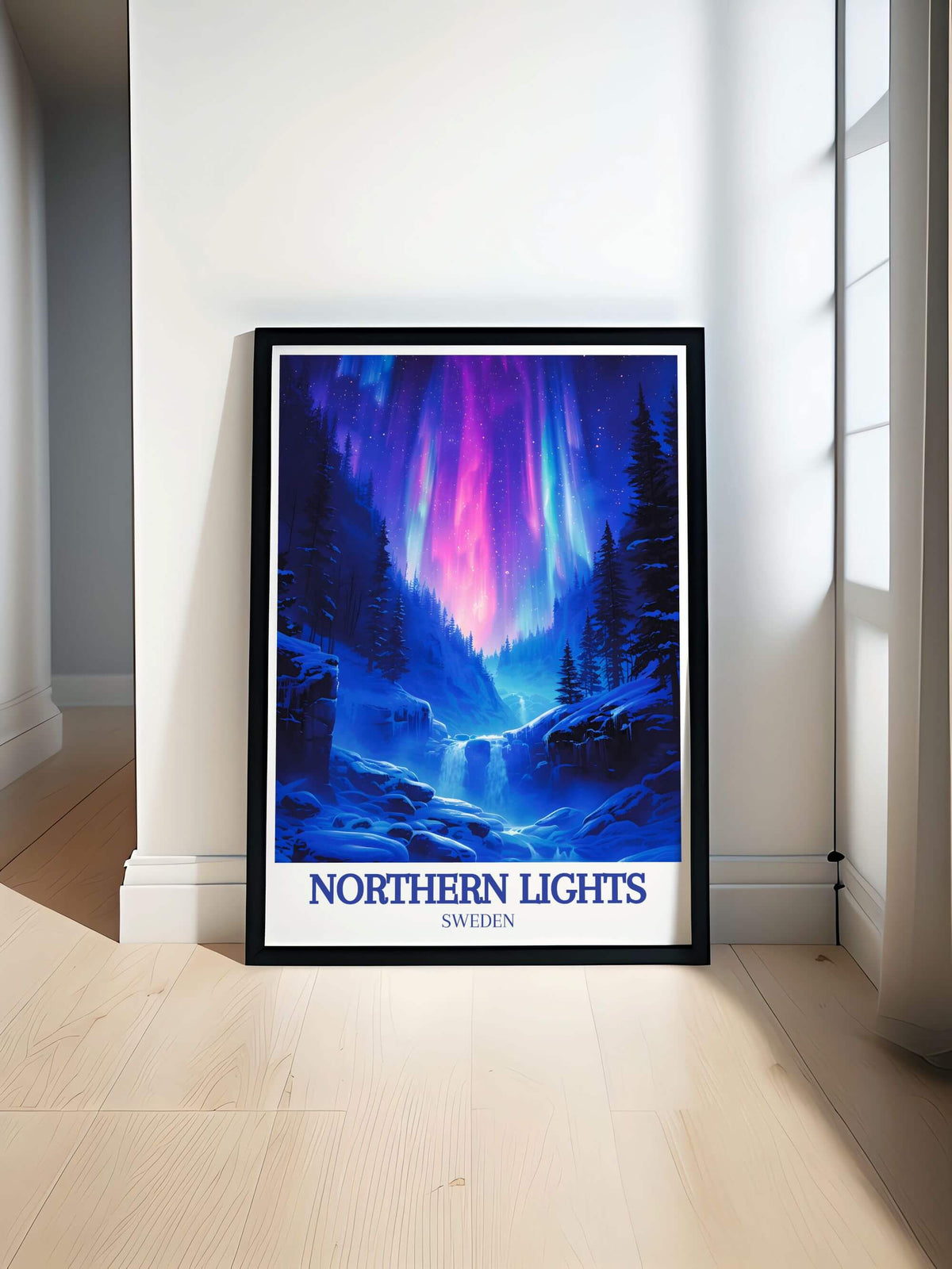Northern Lights Art Sweden – Vintage Wall Prin