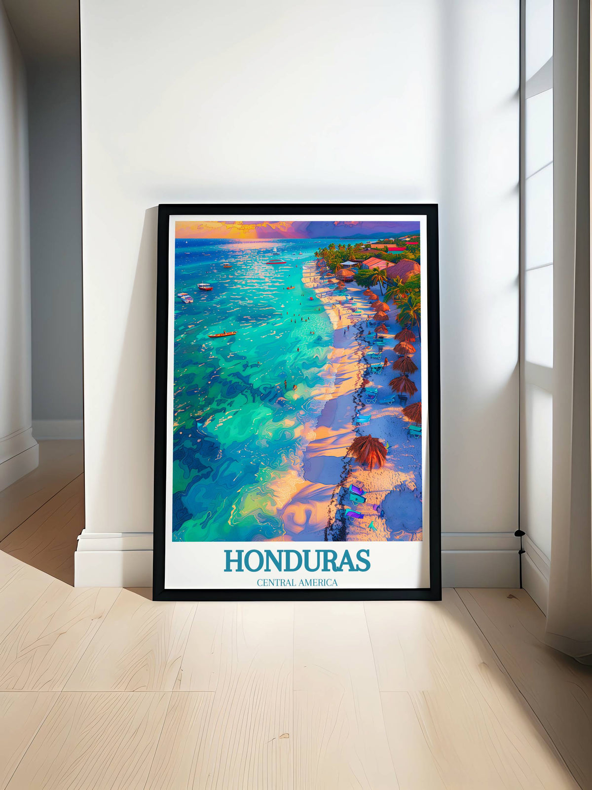 Roatan West Bay Art - Hondura Art - Central America Posters - Housewarming Gifts