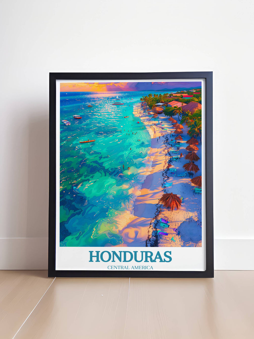 Roatan West Bay Art - Hondura Art - Central America Posters - Housewarming Gifts