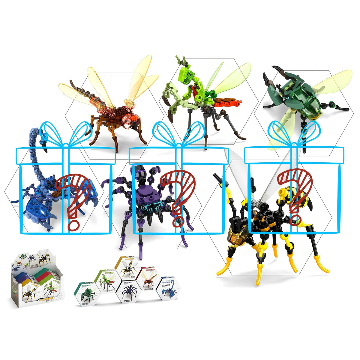 Mechanical Punk Insect Building Blocks