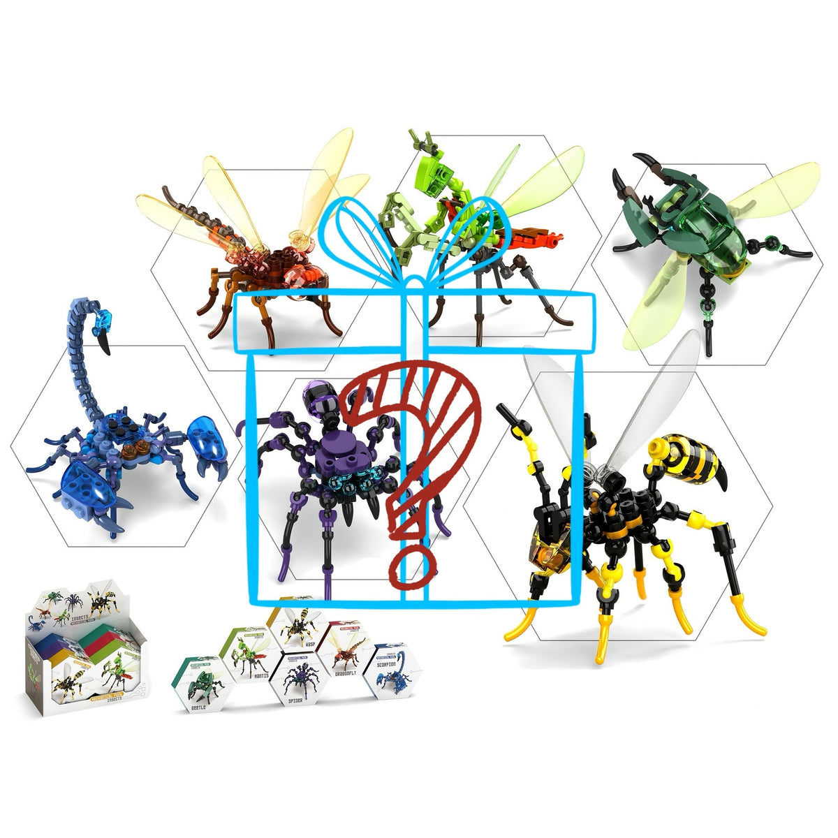 Mechanical Punk Insect Building Blocks