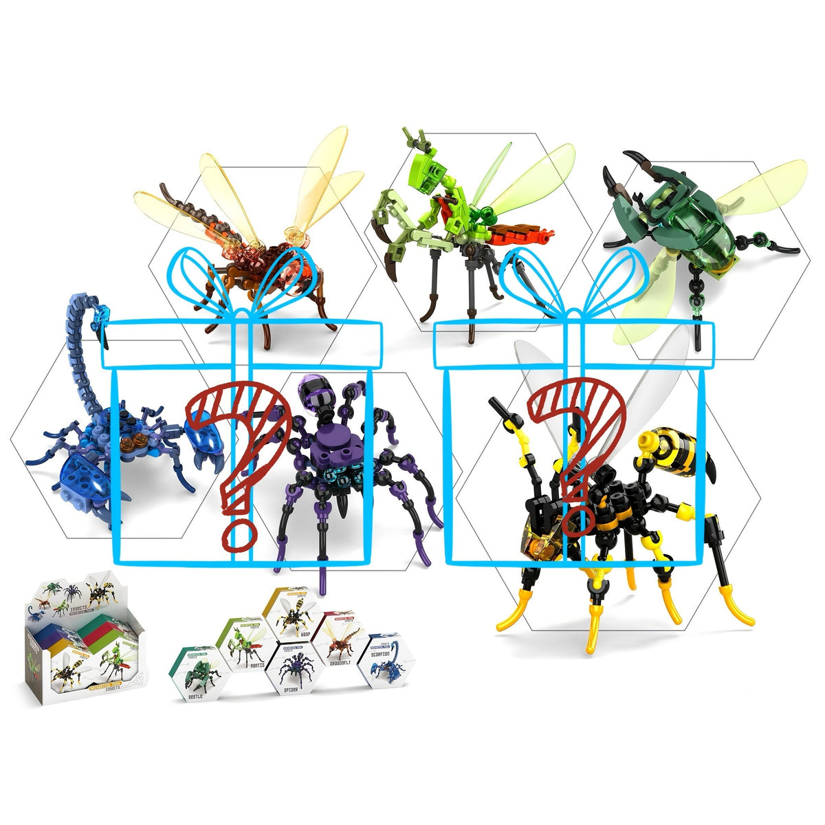 Mechanical Punk Insect Building Blocks