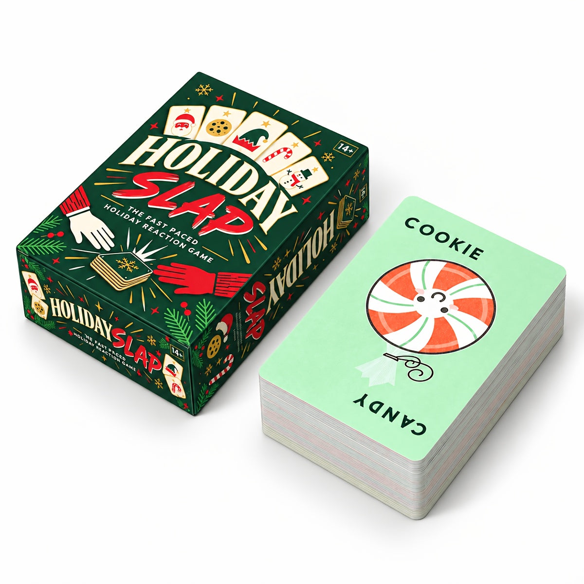 Holiday Slap The Fast-Paced Holiday Reaction Christmas Card Game