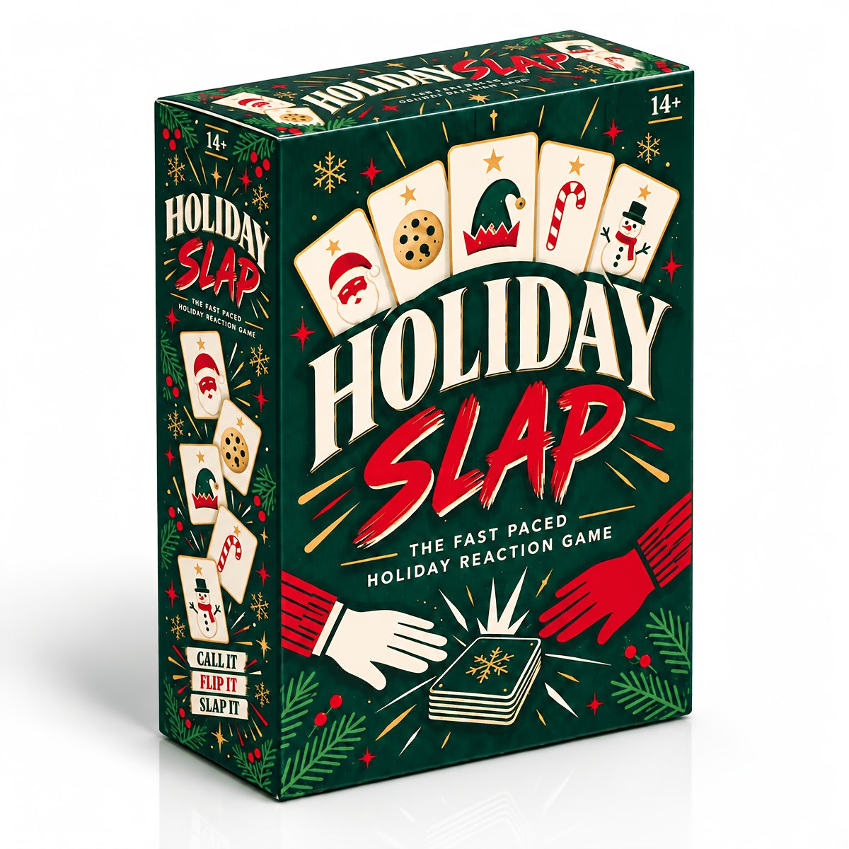 Holiday Slap The Fast-Paced Holiday Reaction Christmas Card Game