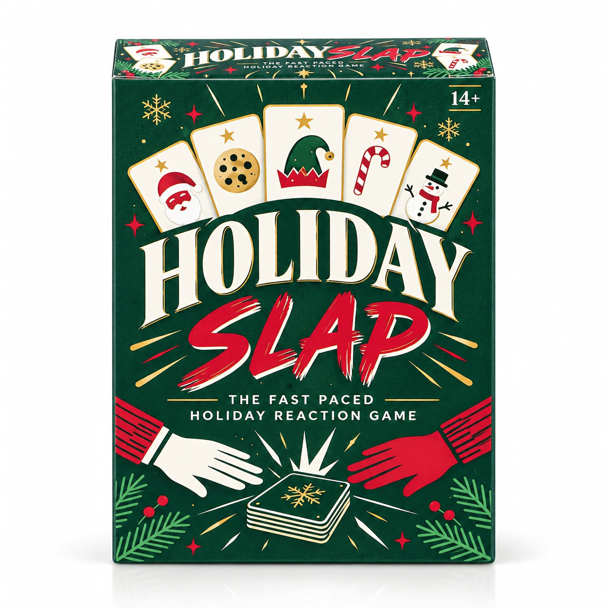 Holiday Slap The Fast-Paced Holiday Reaction Christmas Card Game