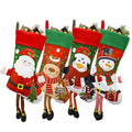 Christmas Stocking Set of 4 – Santa, Snowman, Reindeer & Penguin