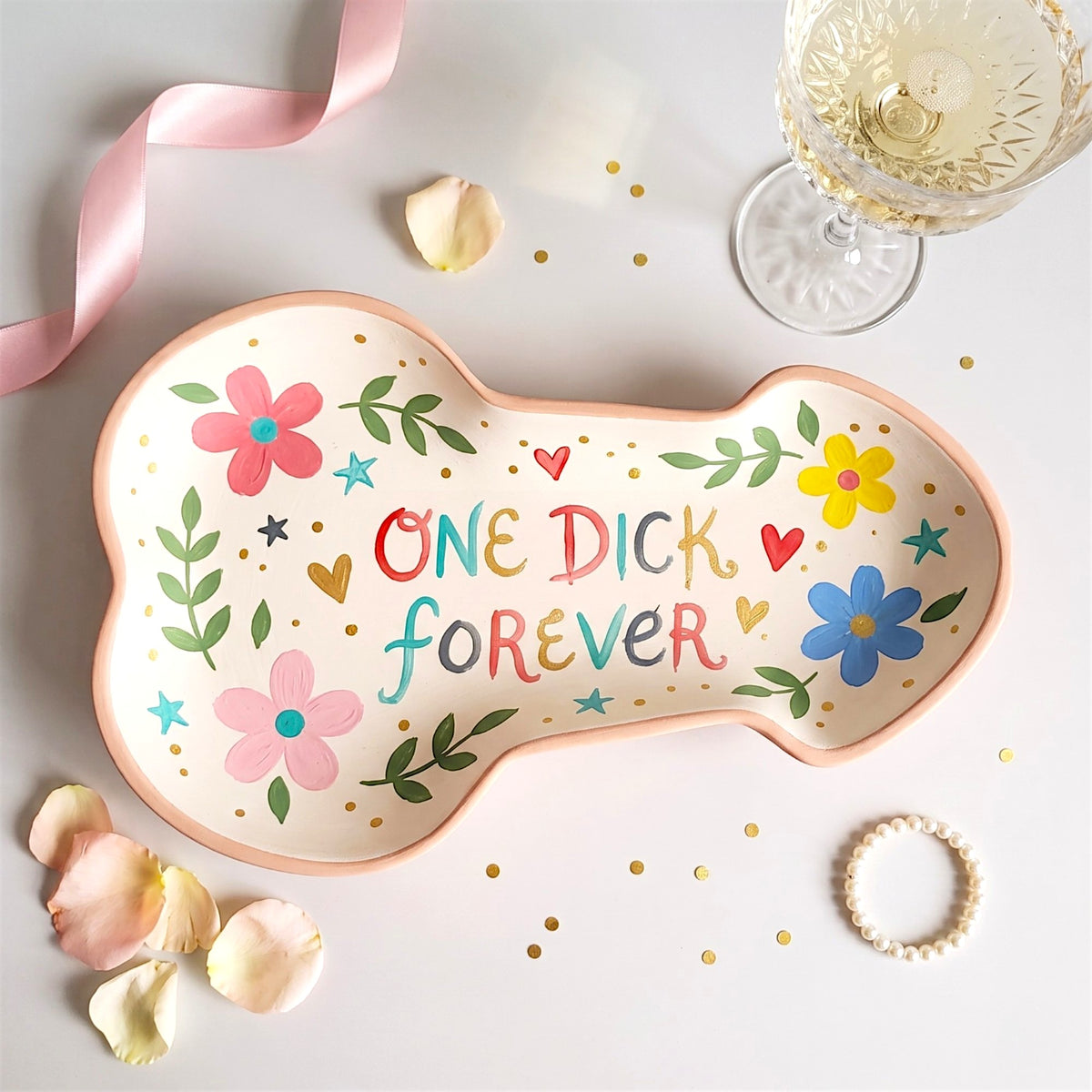 DIY Ceramic Penis Plate Paint Kit for Bachelorette Parties