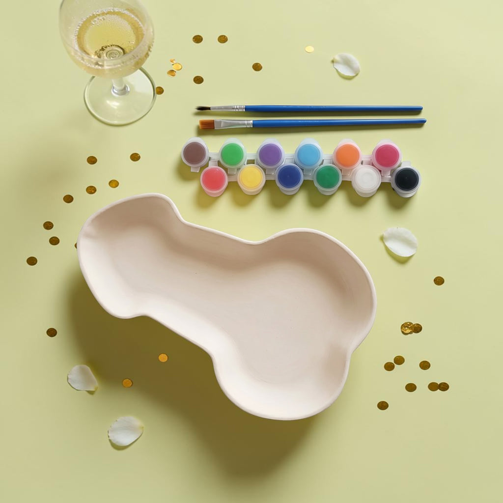 DIY Ceramic Penis Plate Paint Kit for Bachelorette Parties